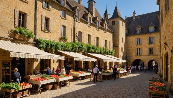 Le marché de sarlat : jours, horaires et étals incontournables